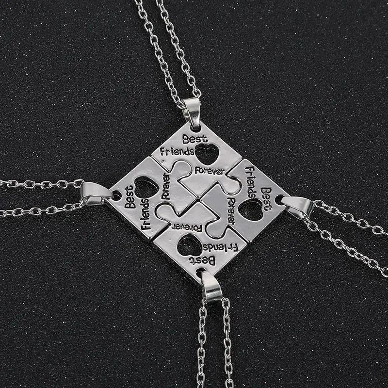 Good friend necklace love stitching pendant