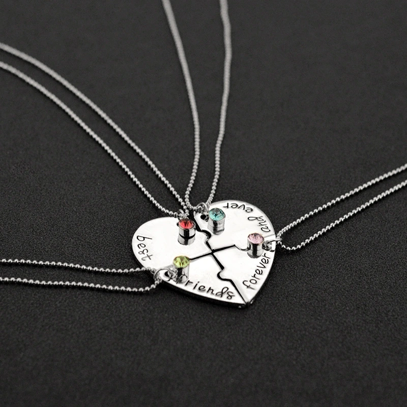 Good friend necklace love stitching pendant
