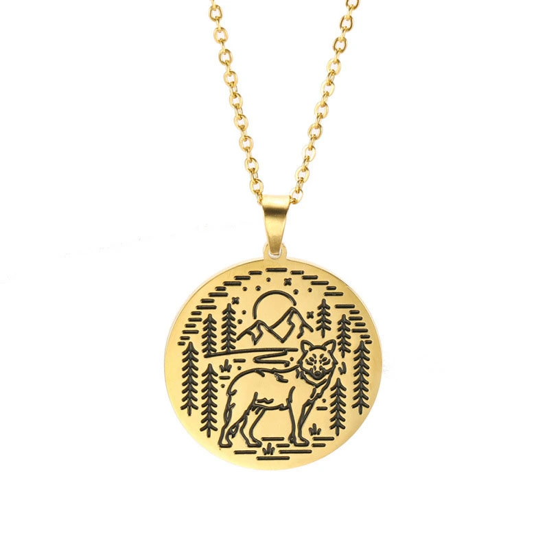 Animal Wolf Hip Hop Popular Necklace