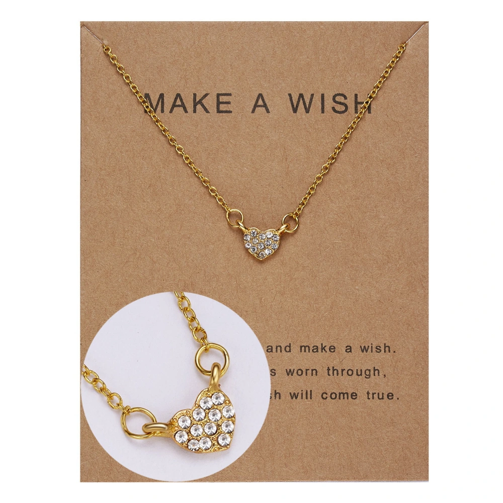 Starry sky paper card variety of diamond pendant clavicle chain