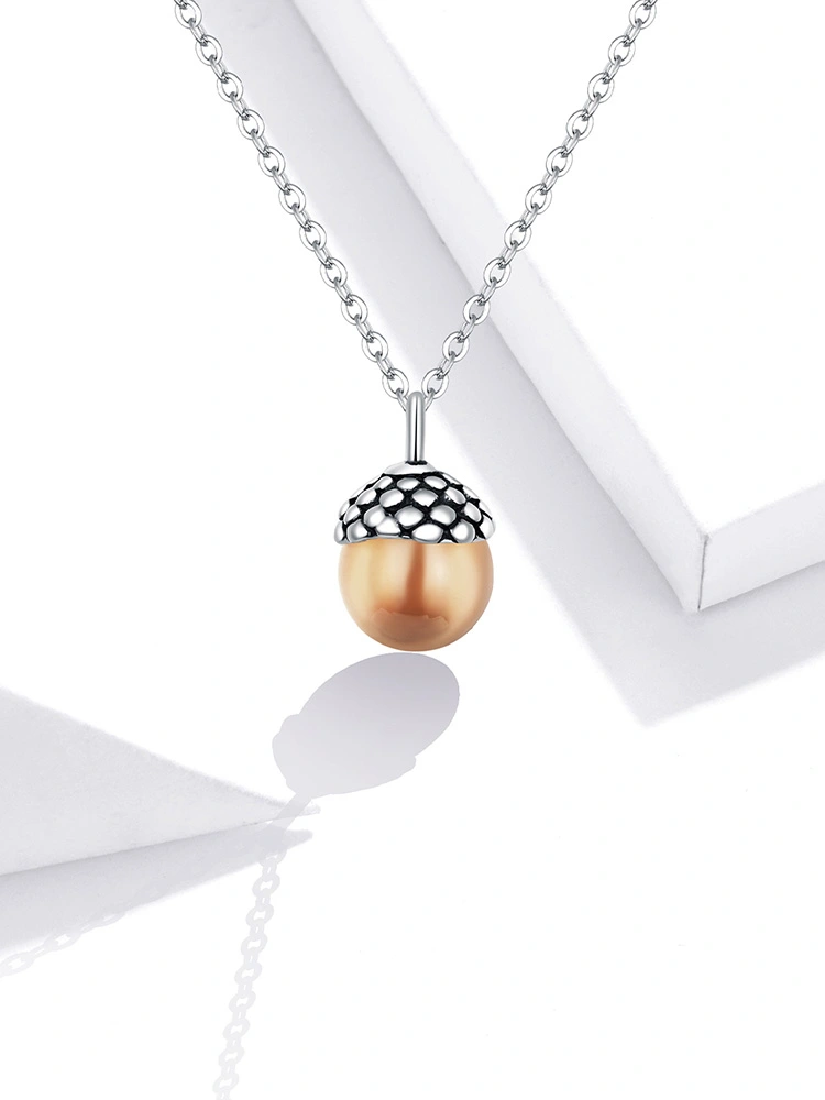 Shining Acorn Necklace Pendant