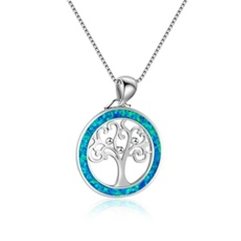 Tree of Life Opal Opal Pendant