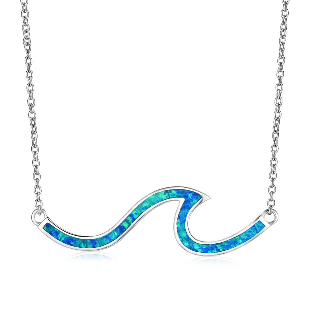 Ladies wave necklace