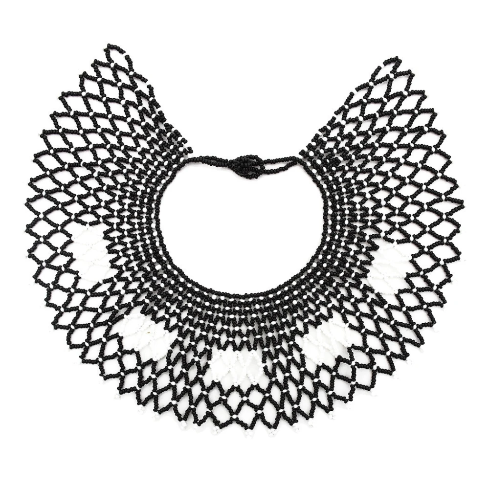 Hand-woven shawl clavicle chain