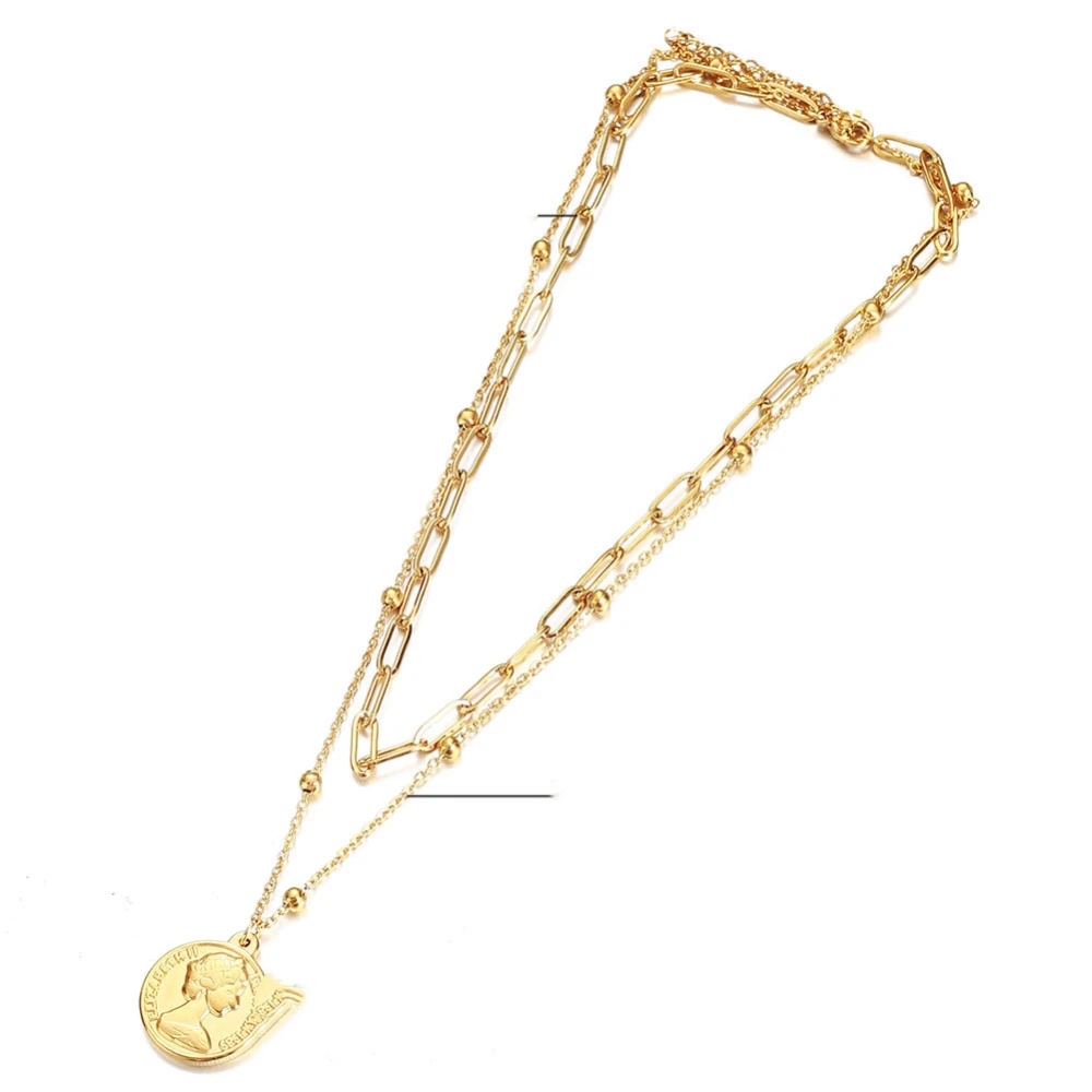 Double necklace female clavicle chain