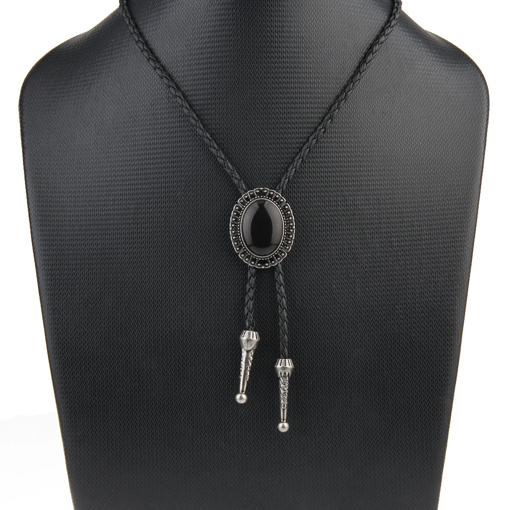 Agate Jewel Denim Poirot Collar