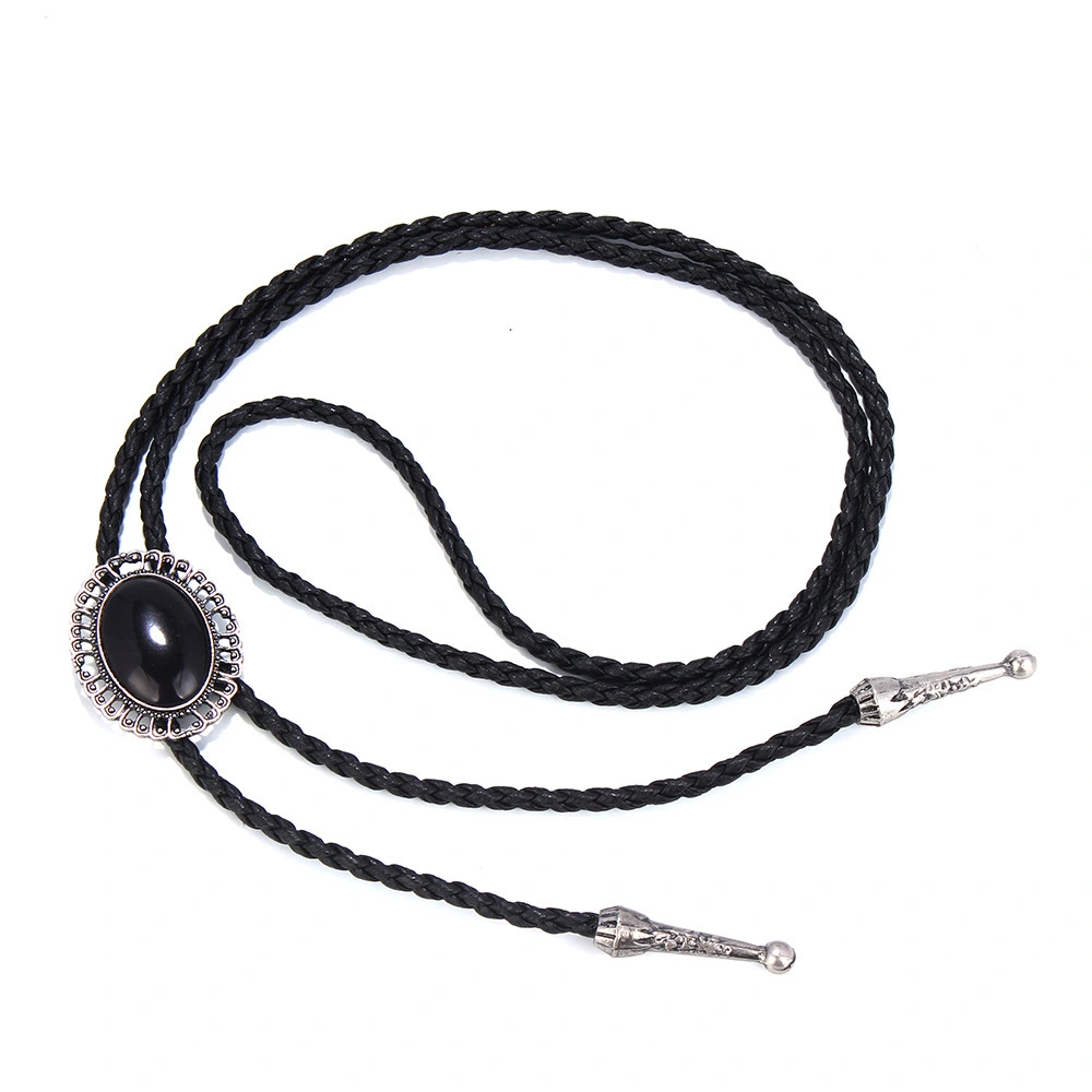 Agate Jewel Denim Poirot Collar