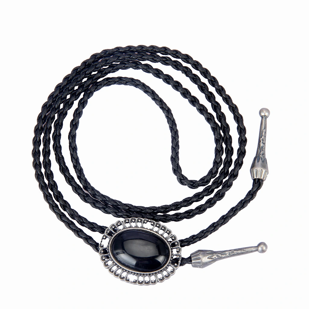 Agate Jewel Denim Poirot Collar
