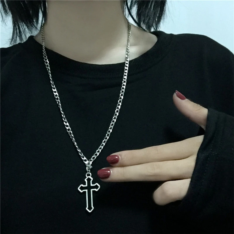 Frosty Wind Cross Pendant Chain