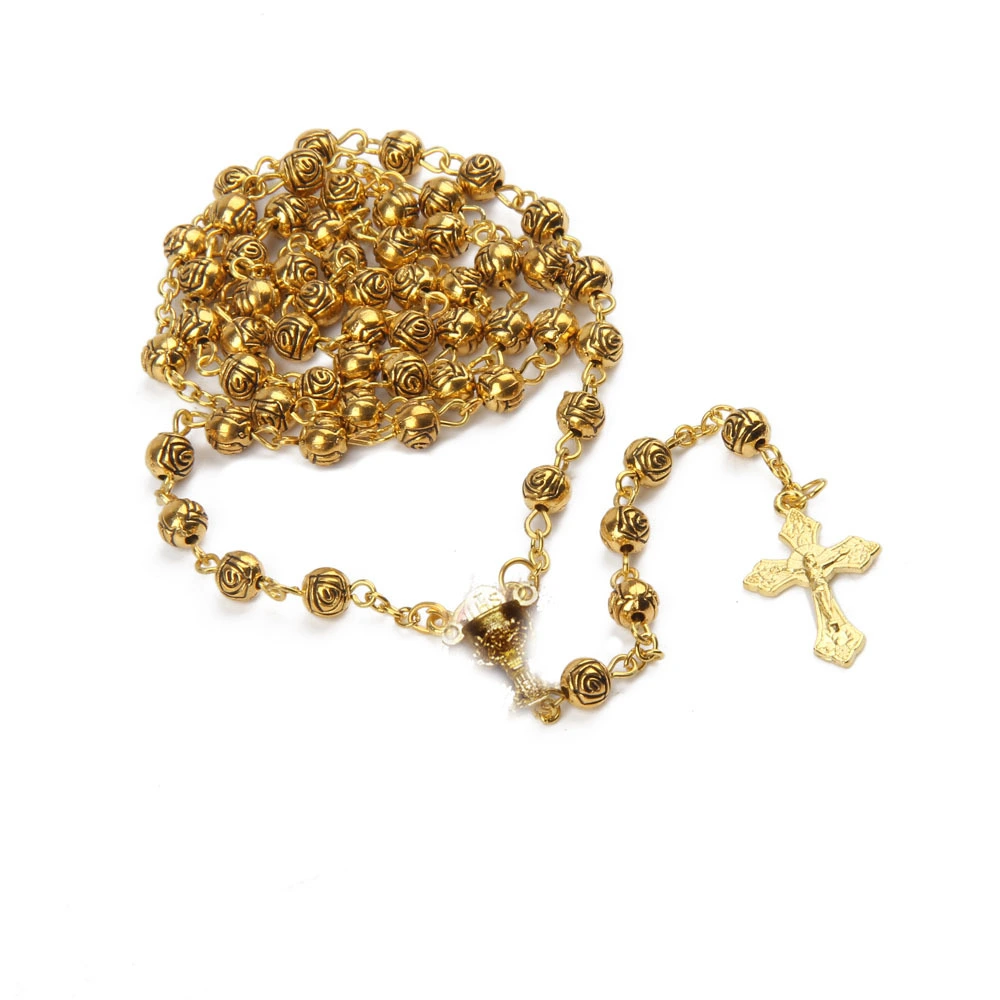 Cross Rosary Necklace
