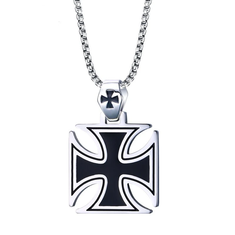 Black Epoxy Knights Templar Pendant