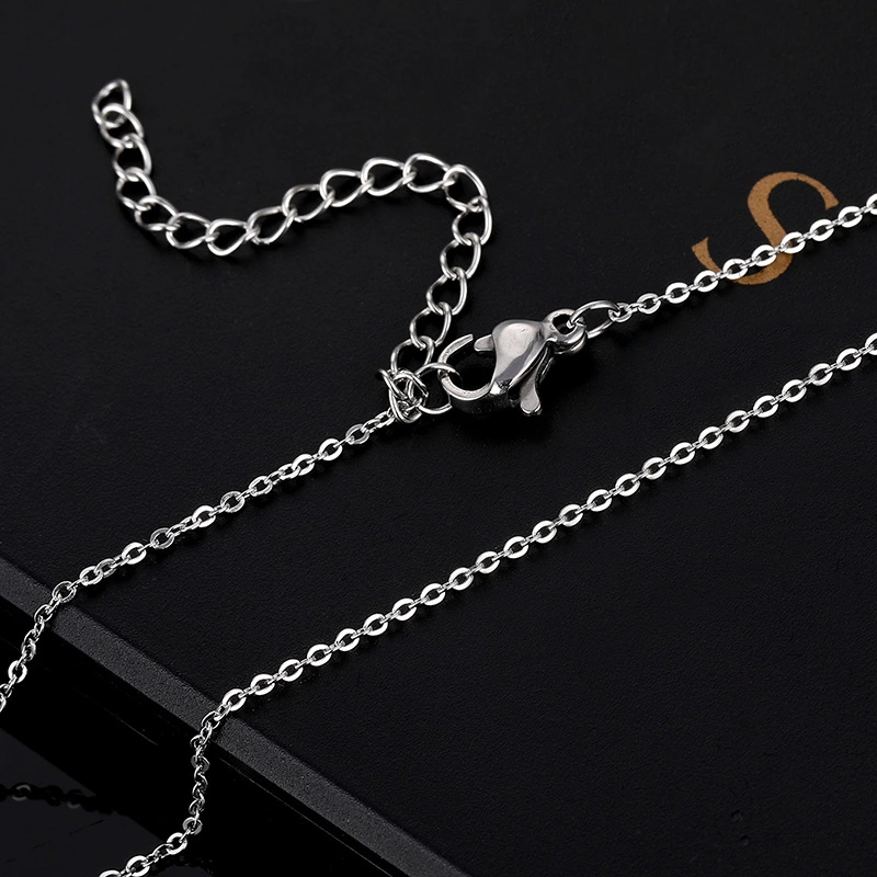 Stainless Steel Dragonfly Necklace Glossy Dragonfly Insect Pendant