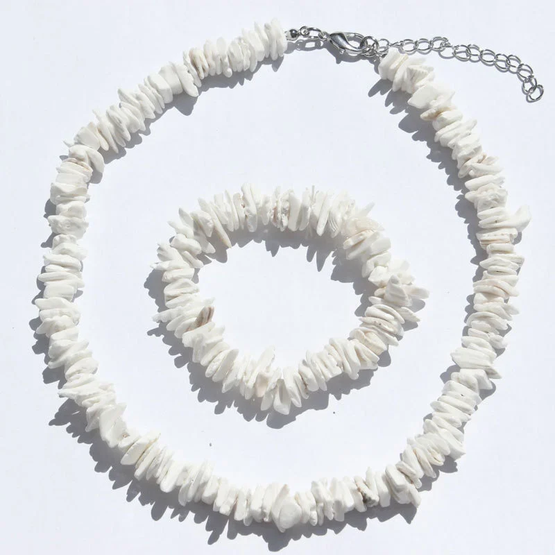 Broken Shell Necklace Bracelet