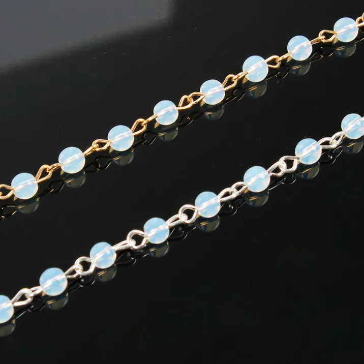 Fashion Jewelry Woman Simple Black White Bead Necklace Handmade Choker Necklace