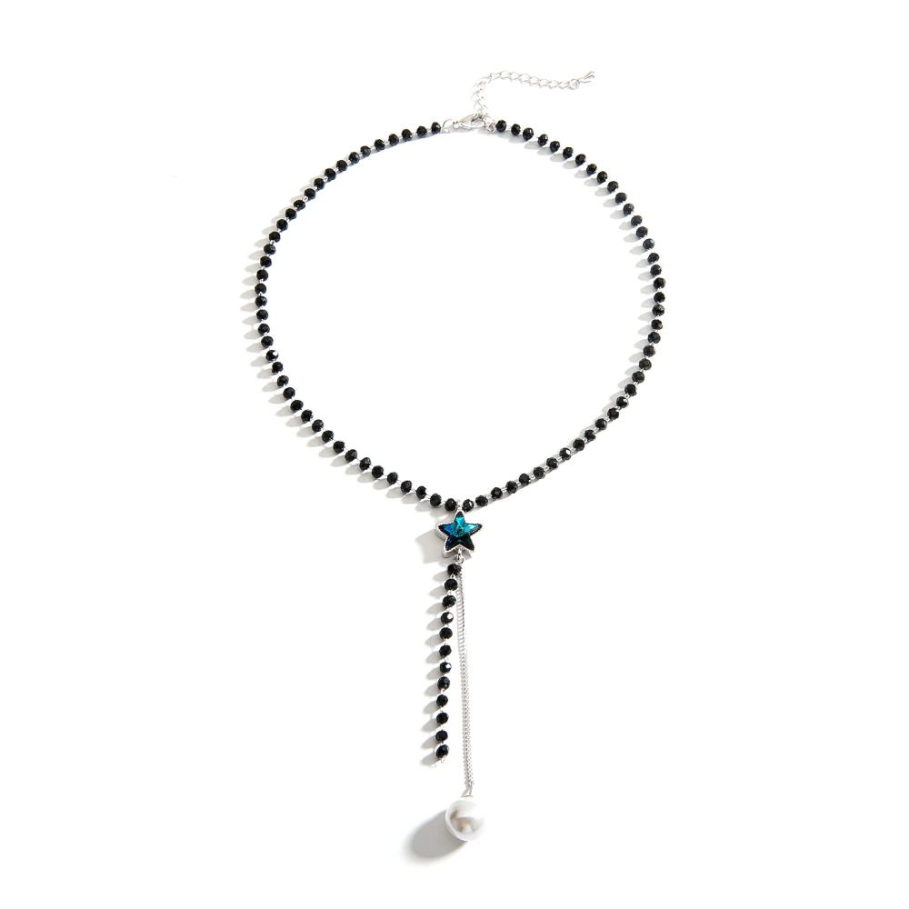 Crystal cold wind necklace women