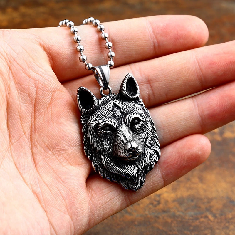 Wolf Head Pendant