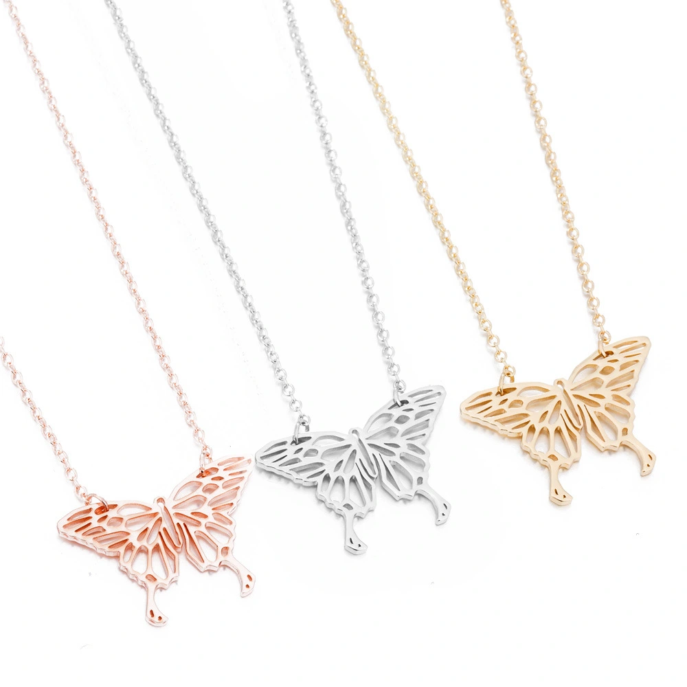 Style hollow butterfly necklace