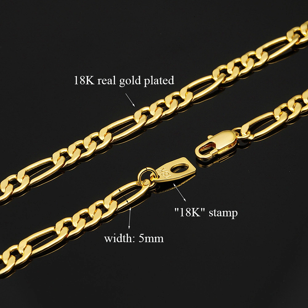 18K gold male necklace