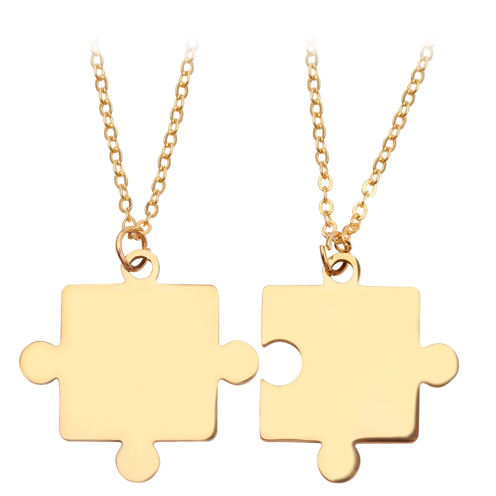 New Hot Sale Geometric Puzzle Necklace Gold