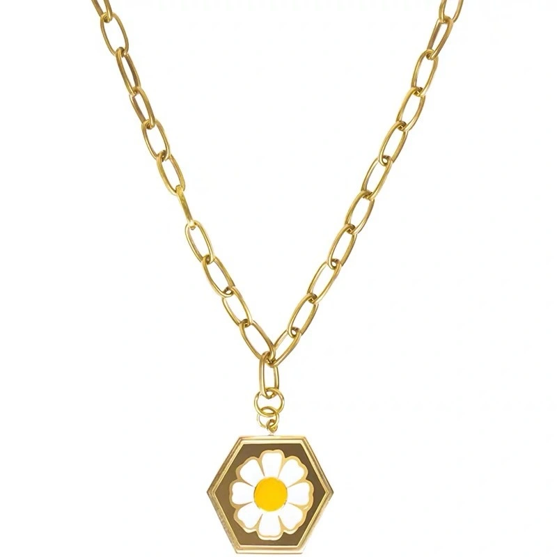 Sunflower Daisy Necklace Bracelet Ring Earring Set