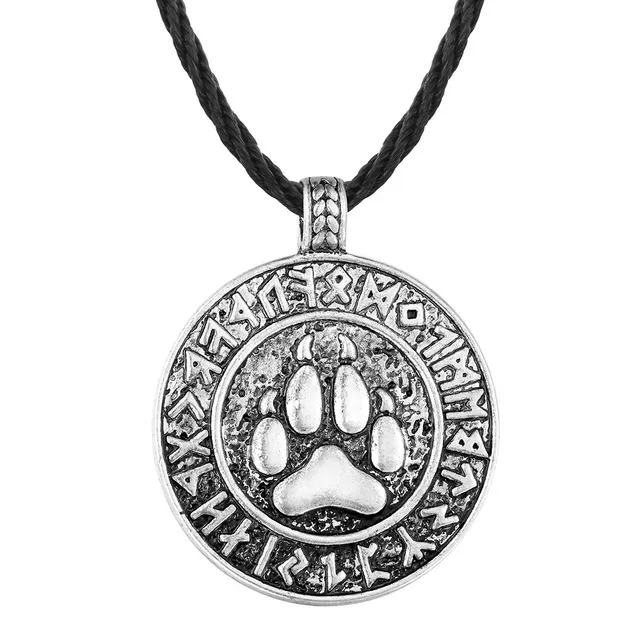 Animal Cat Footprint Dog Footprint Pendant Necklace