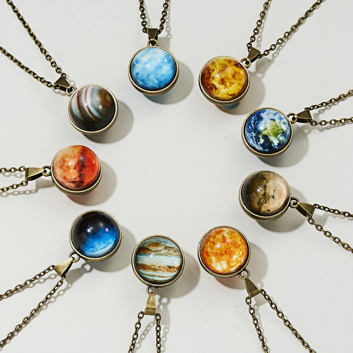 Personalized Fashion Double-sided Glass Ball Necklace