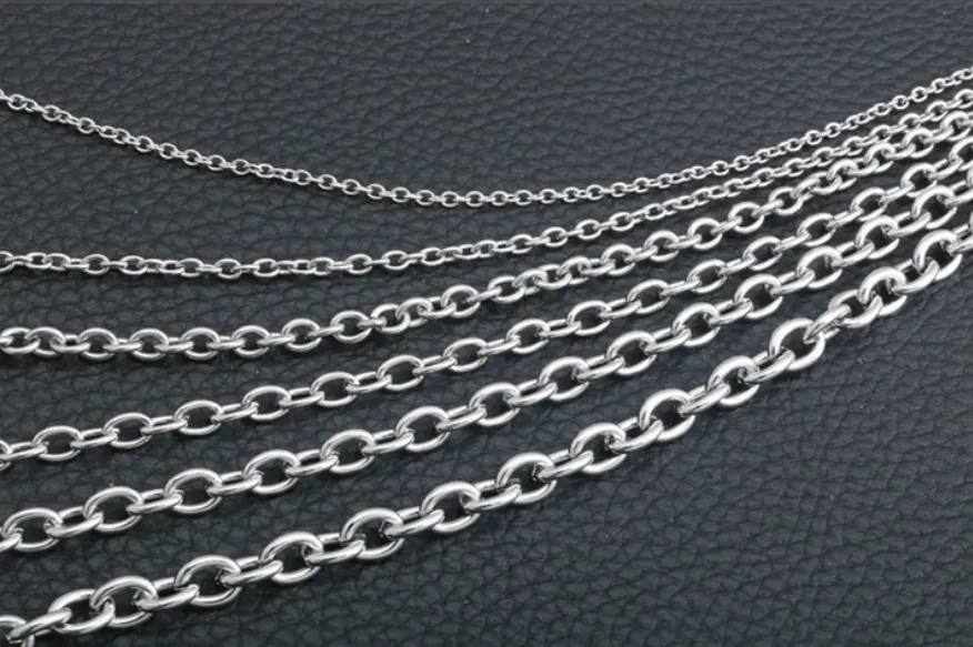 Men Stainless Steel Rope Snake Box Cuban Link Chain