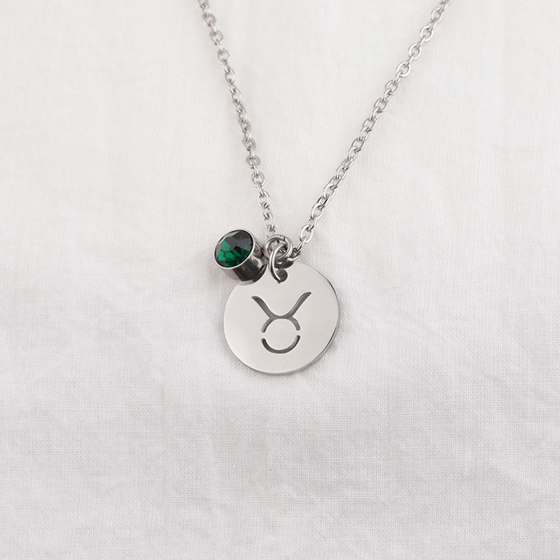 Birthstone necklace of 12 constellations