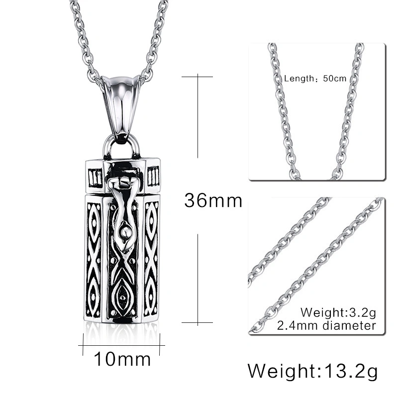 Stainless steel ashes pendant