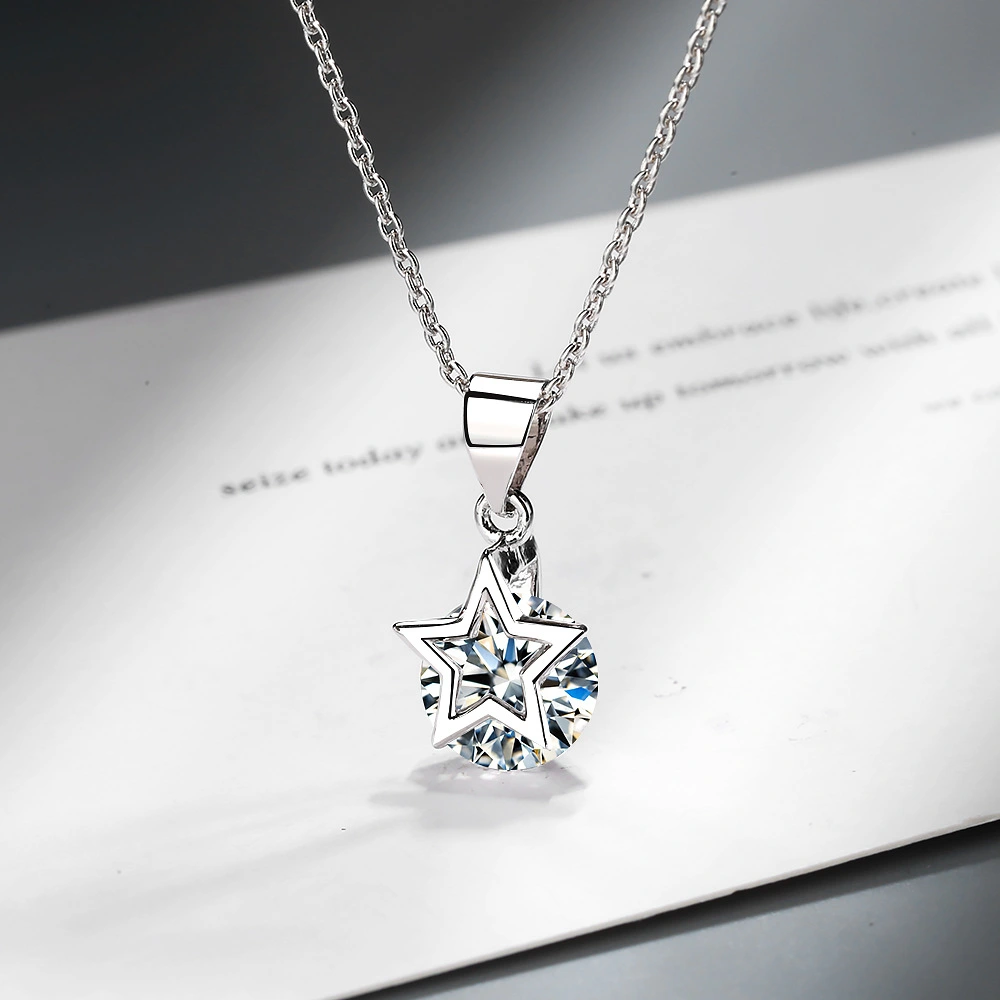 Mini five-pointed star clavicle chain