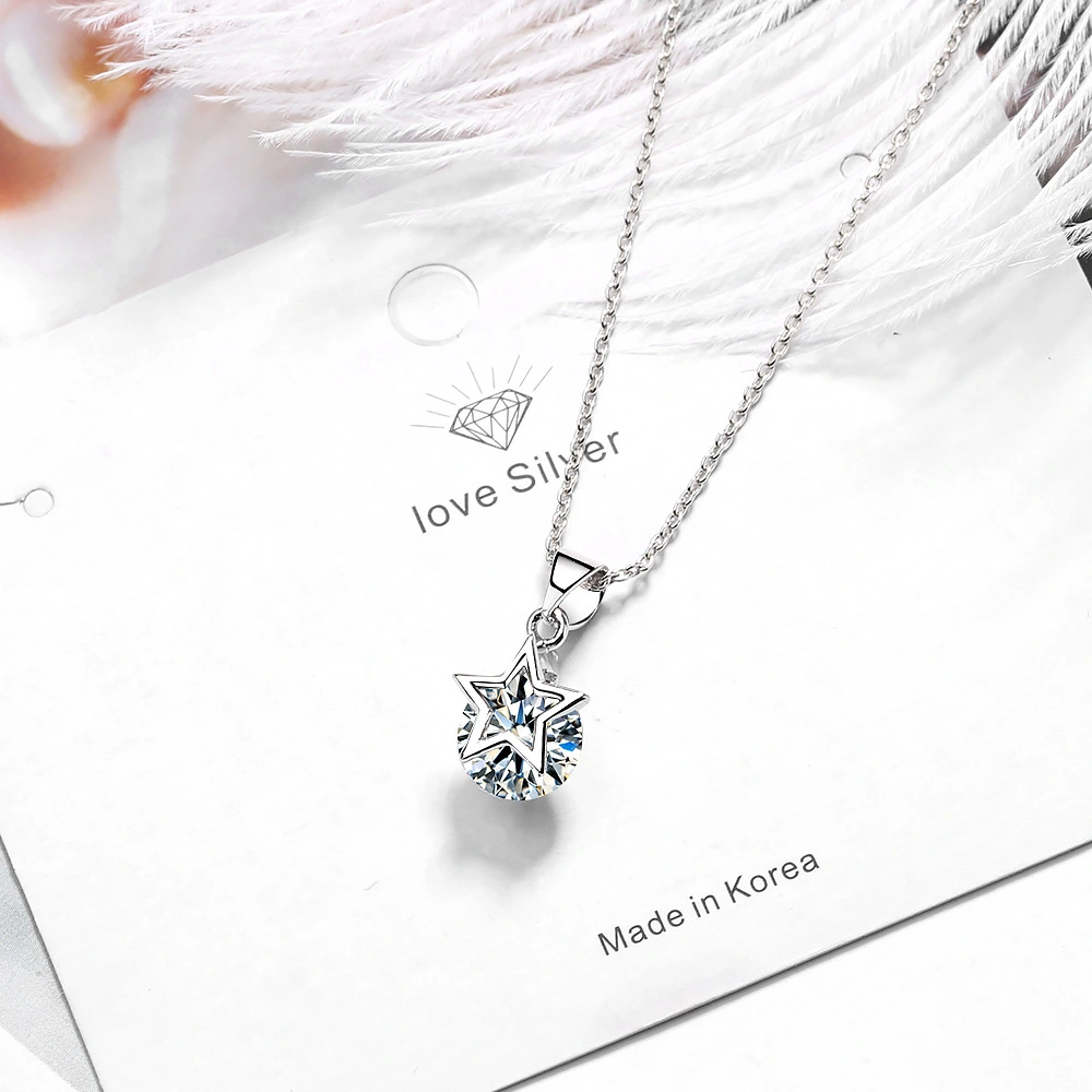 Mini five-pointed star clavicle chain