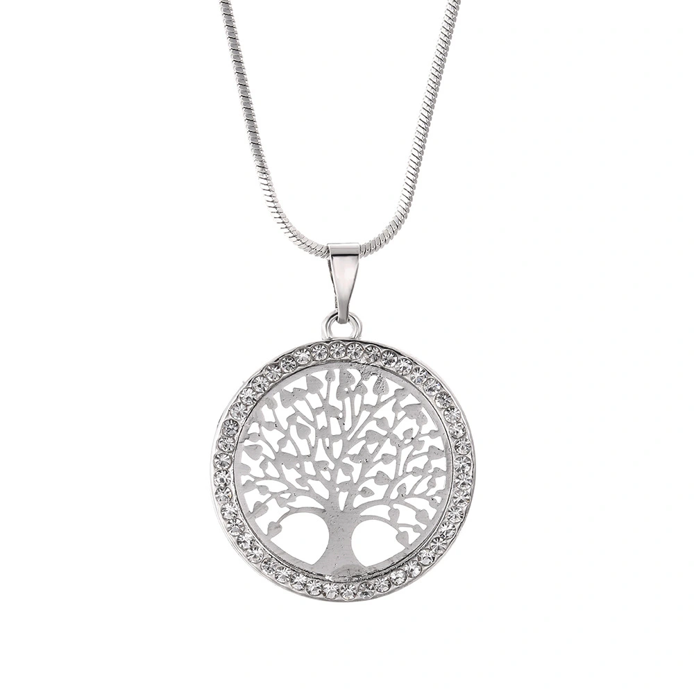 European And American Tree Of Life Long Necklace