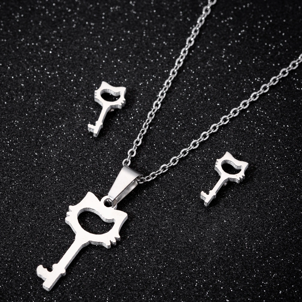 Stainless steel key necklace