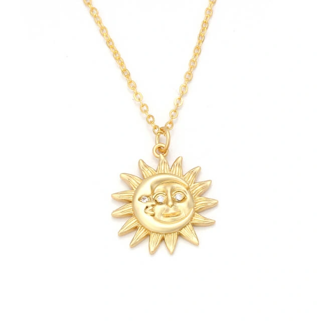 New Sun Abstract Pendant Necklace