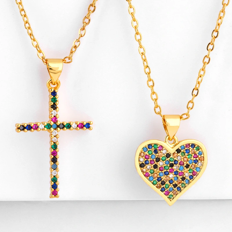 Cross Love Pendant Necklace