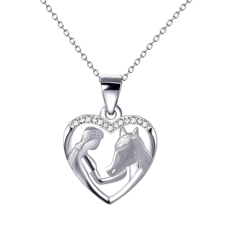 Girl And Horse Fashion Pendant