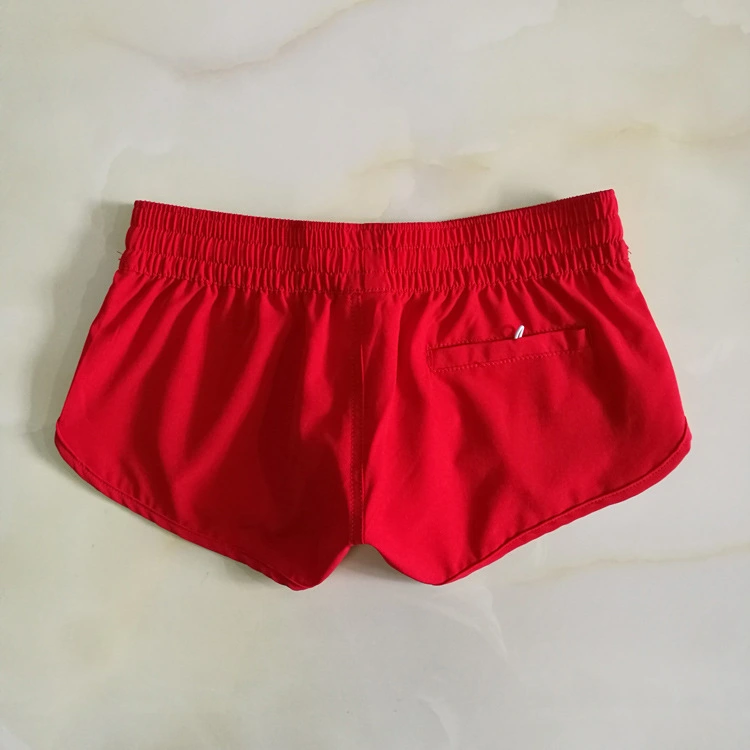 Summer Wine Red Solid Color Ladies Beach Pants