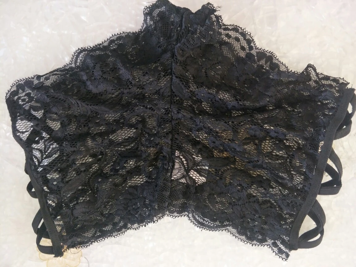 Lace elastic lady's flat perspective