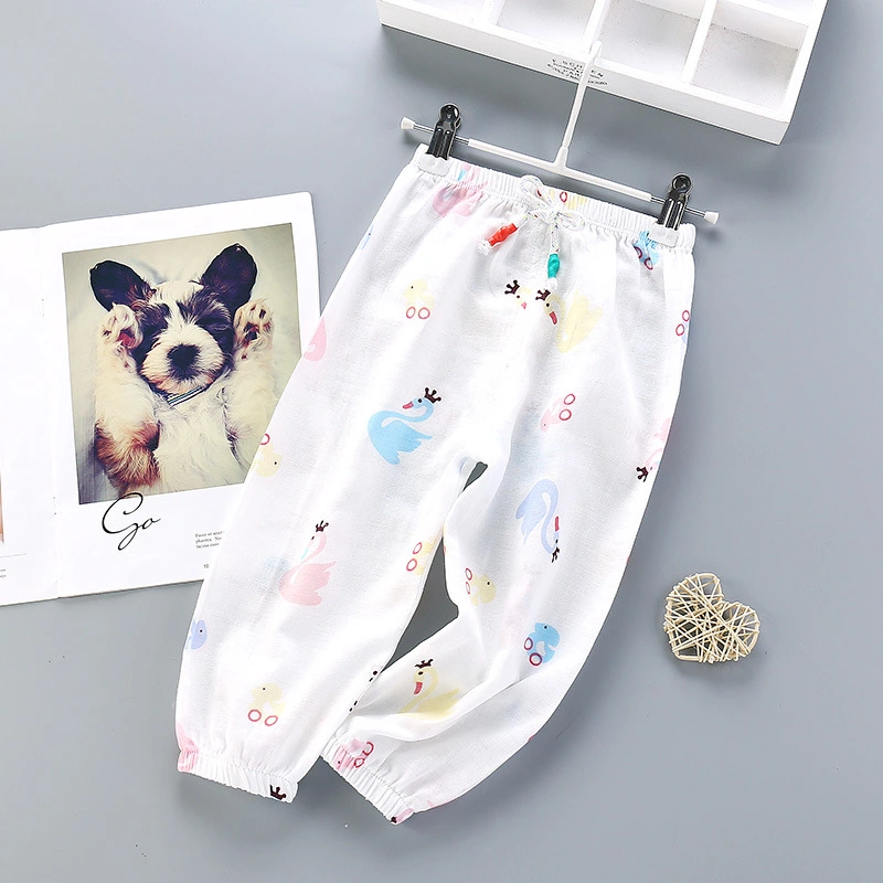Baby Gauze Pants Summer Girls Casual Breathable Pants Children's Bloomers Mosquito Pants