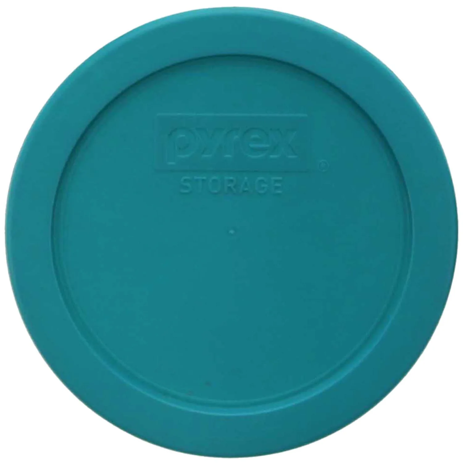 Pyrex 7201-PC 4-Cup Turquoise Plastic Replacement Food Storage Original Genuine Pyrex Lid, Made in USA - 4 Pack