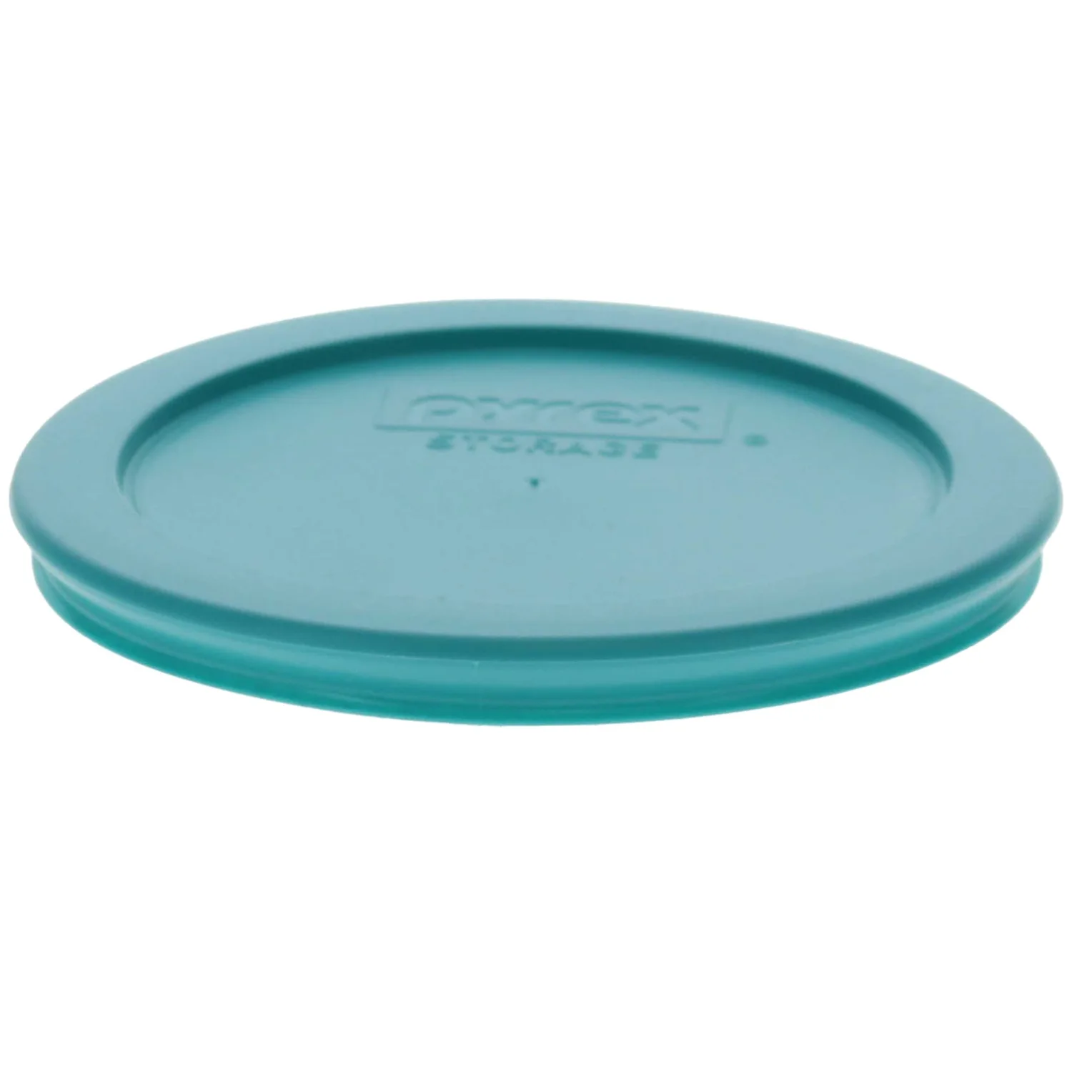 Pyrex 7201-PC 4-Cup Turquoise Plastic Replacement Food Storage Original Genuine Pyrex Lid, Made in USA - 4 Pack