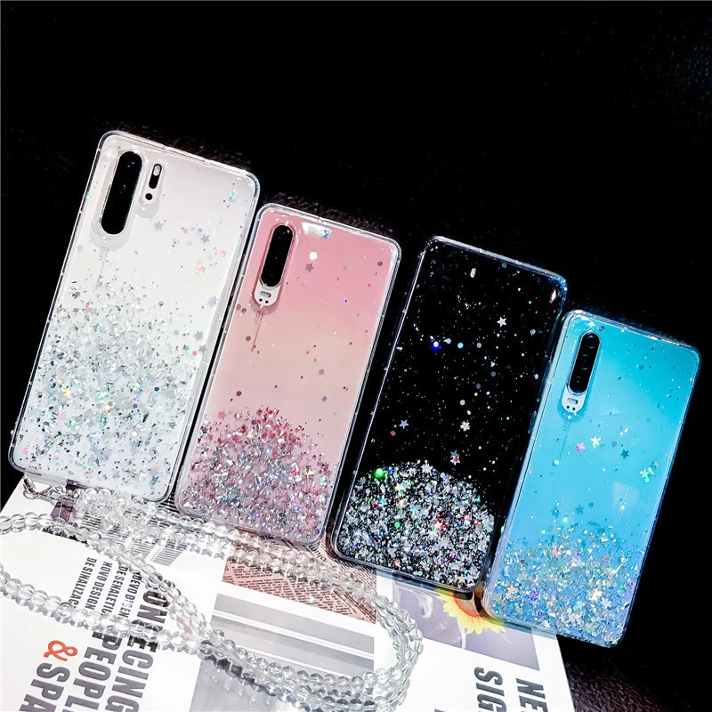 Starry sky silicone mobile phone case