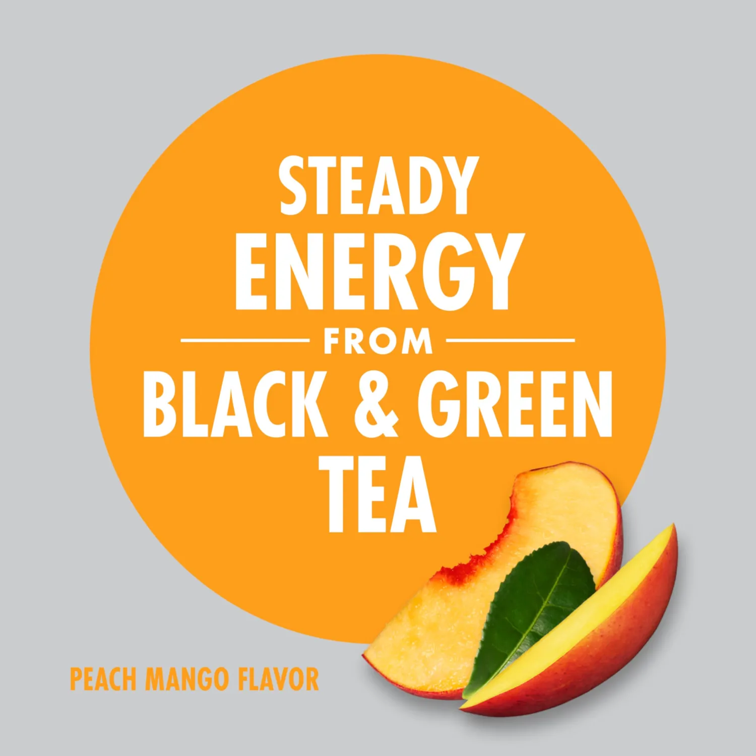 V8 +Energy Peach Mango Energy Drink, 8 fl oz Can (Pack of 6)