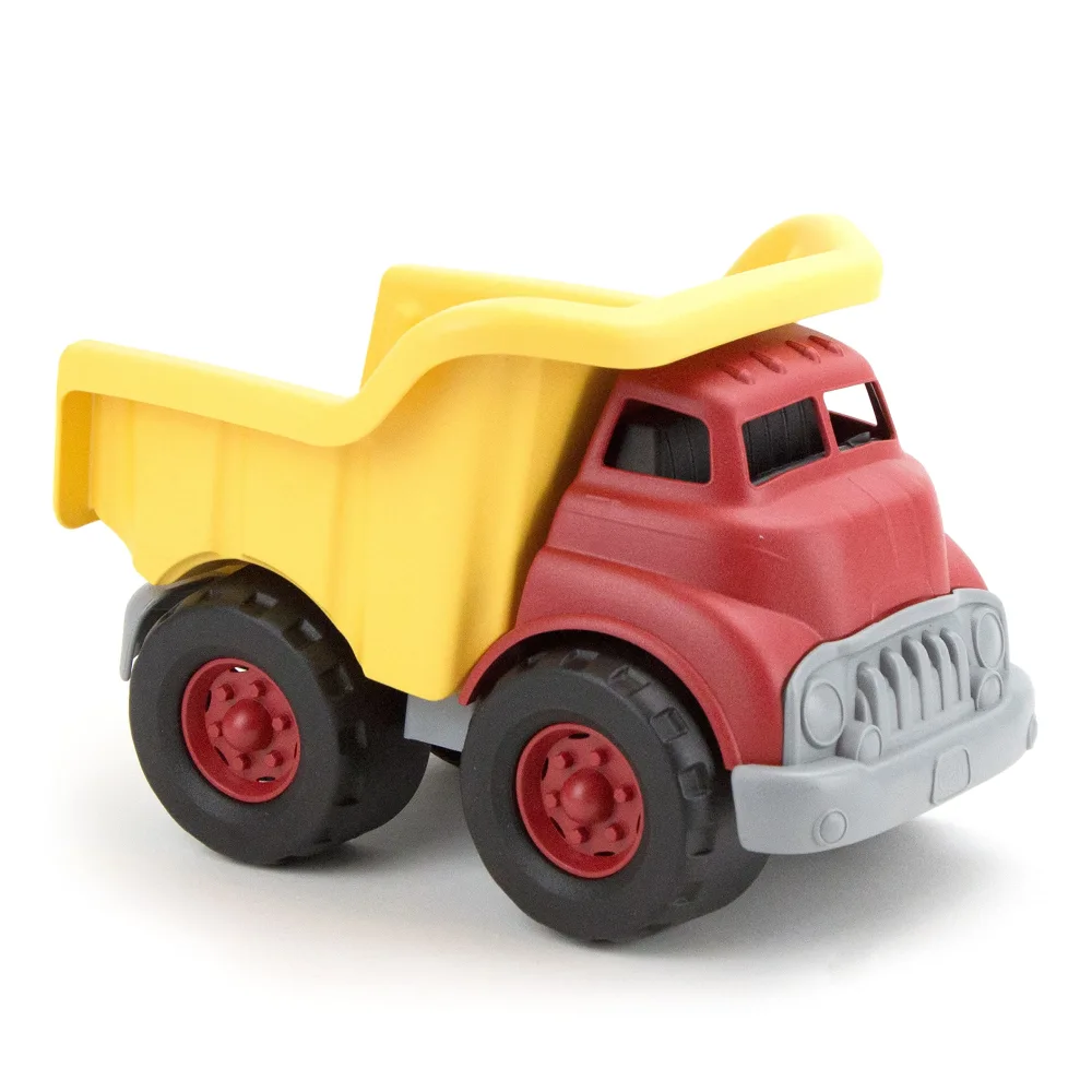 Green Toys Dump Truck in Yellow and Red - BPA Free, Phthalates Free Toys for Gross/Fine Motor Skill Development. Pretend Play , Red/Yellow