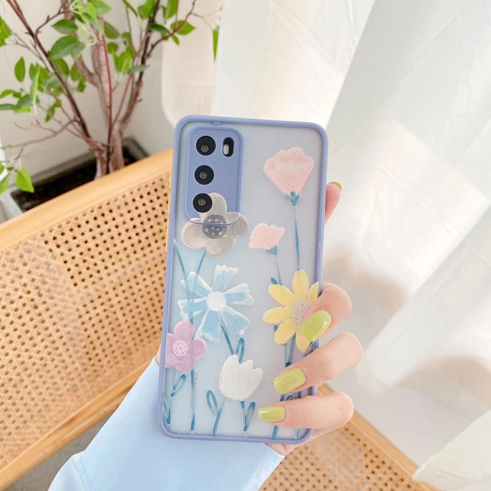 Embossed flower phone case