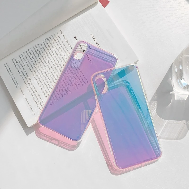 Laser transparent mobile phone case