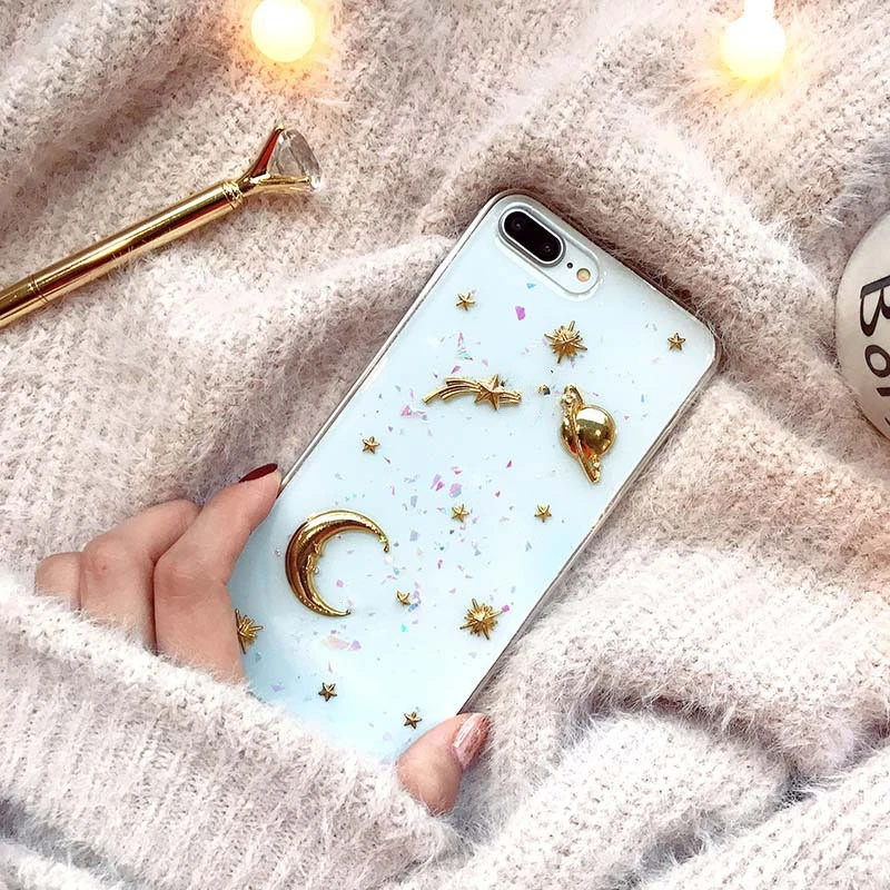 Electroplating glitter phone case