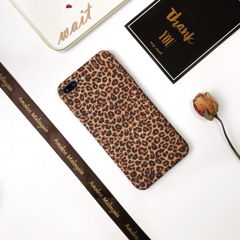 Leopard print phone case