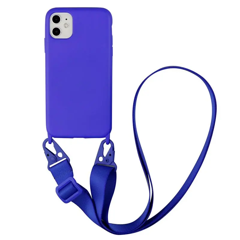 Liquid silicone lanyard phone case