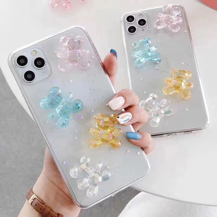 Transparent silicone phone case